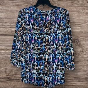 NYDJ Blouse Size Small

Purple, blue, black, white